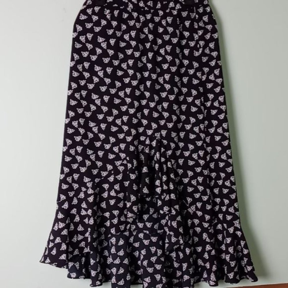 NWT max studio floral hi low skirt